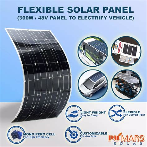 Best Lightweight 300W Flexible Solar Panel Price for Camping - PVMARS