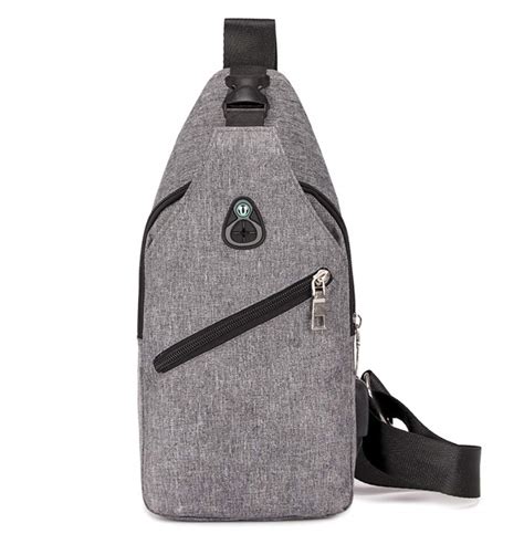 Buy Casual Sling Bag with Headphone Hole, Men & Women Chest Bag ...