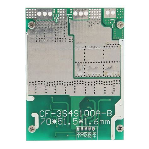 Protection Board Battery Charging Module PCB BMS 4S 100A 12V LiFePO4 ...