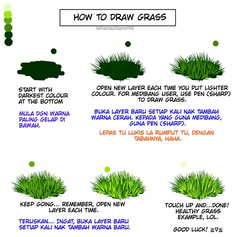 Image result for Drawing Grass Tutorial