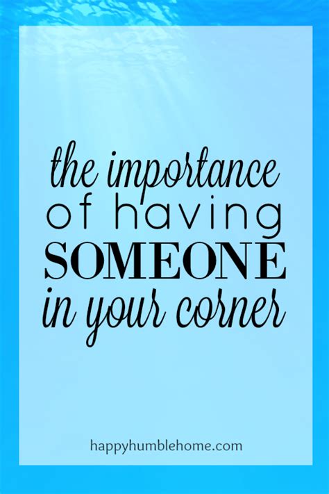 having someone in your corner quotes