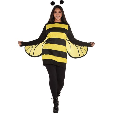 Amscan Adult Bumble Bee Costume for Women, Includes Tunic, Headband ...