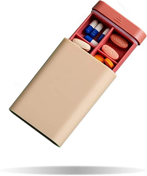 Cazuela Mini Travel Pill Organizer 6 Compartments Moisture Proof Small ...