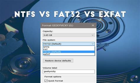 What is the Difference between NTFS, FAT32, and exFAT File system?
