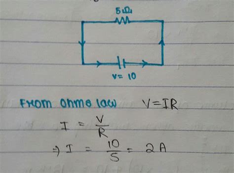 what is the current through a 5.0 ohm resistor if the voltage across it ...