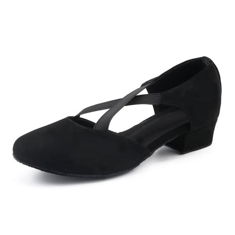 Women's Suede 3.5cm Heels Ballroom Dance Shoes Swing Dance Shoes ...