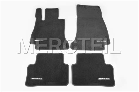 E-Class AMG Velour Floor Mats Set Black LHDRHD W214S214 Genuine ...