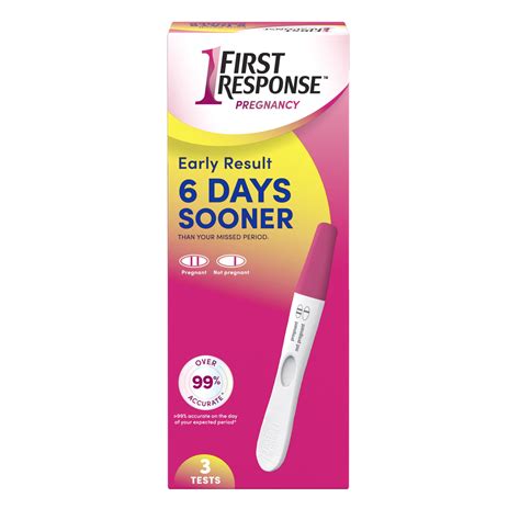 FIRST RESPONSE Early Result Pregnancy Test, 3 Pack, Weeks Detection Kit ...