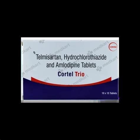 CORTEL TRIO TABLET 15'S : View Price, Combination and Alternatives ...