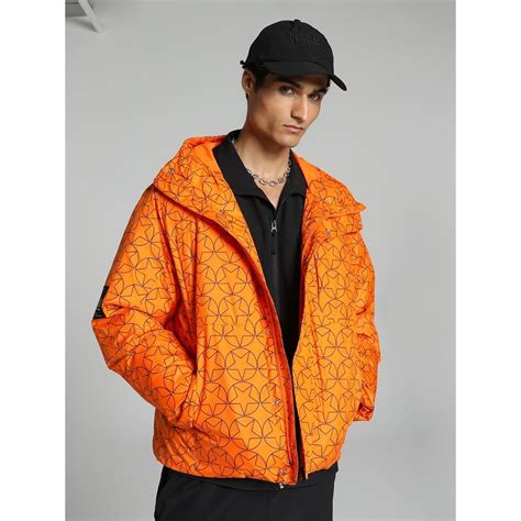 Buy Puma X Pleasures Puffer. Men Orange Jacket Online