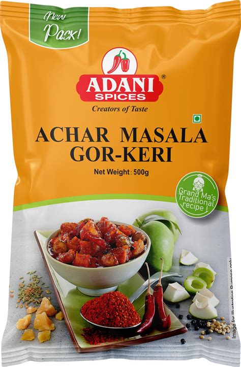 Adani Spices | Gol Keri Achar | Athanu | Pickle Masala Powder, 500gm ...