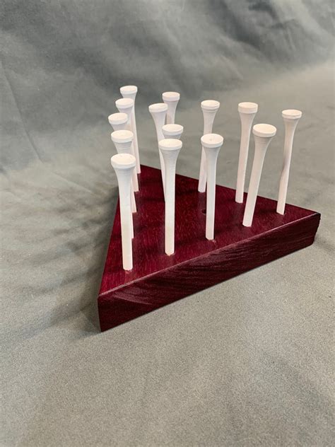 Purple Heart Tricky Triangle Peg/golf Tee Game - Etsy