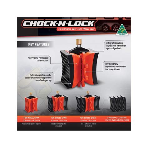 CHOCK-N-LOCK, Heavy Duty Wheel Chock, Dual Axle | Ubuy India