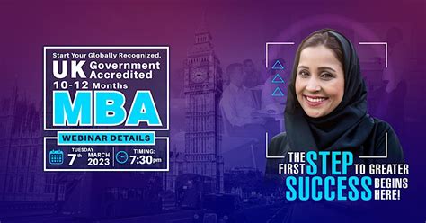 UK -MBA /KSA Webinar - 7th March 2023, March 7 2023 | Online Event ...