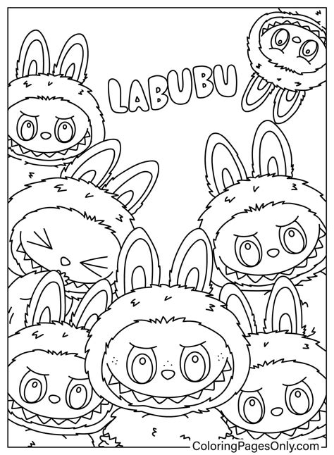 40+ Labubu Coloring Pages - Free Printable PDF, JPG, PNG & Online Coloring