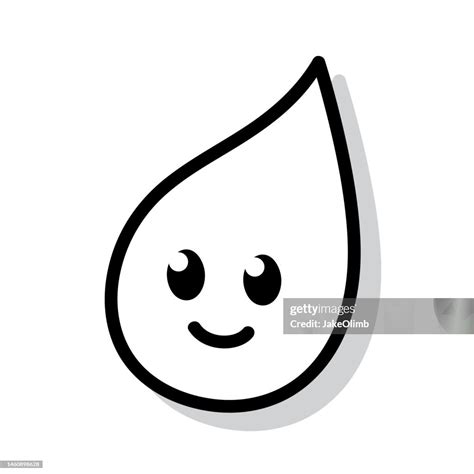 Water Drop Emoji Doodle 5 High-Res Vector Graphic - Getty Images