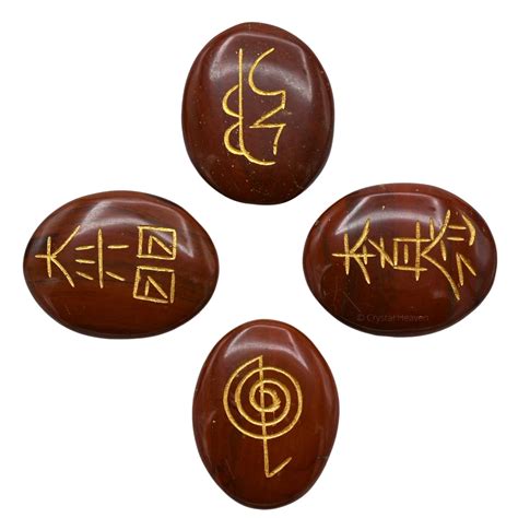 Red Jasper Usui Reiki Set - Premium Crystal Reiki Symbols