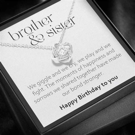 Unique Gift For Sister'S Birthday From Brother - 925 Sterling Silver ...