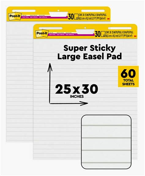 Post-it Super Sticky Easel Pad, Great for Virtual Teachers and Students ...