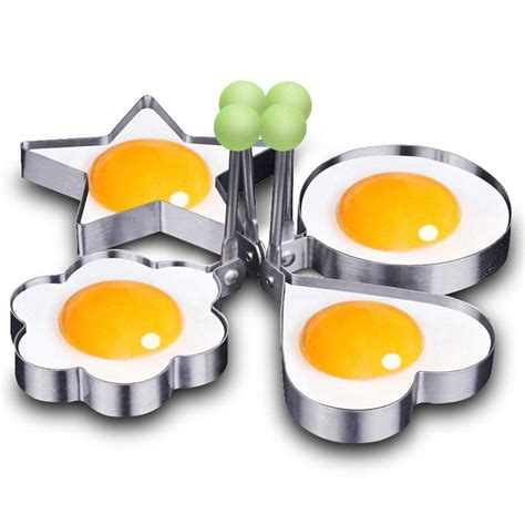 Buy MK Omelette Stencil Fried Egg Mold Non Stick Stainless Steel ...