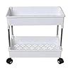 PULSBERY Multipurpose Storage Organizer Slim Rack Shelf with Wheels or ...