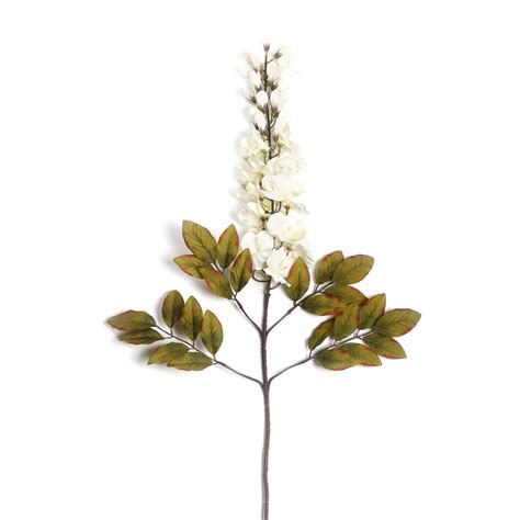 Shop White Bean Faux Flower Stem Single - at Best Price Online in India