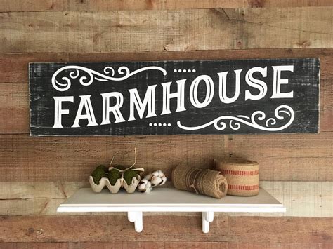 Large Country Farmhouse Sign,Rustic Charm,Country Kitchen Wall Art ...
