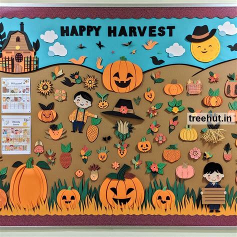 Harvest Bulletin Board Ideas, Door Decor, Hallway Display and Classroom ...