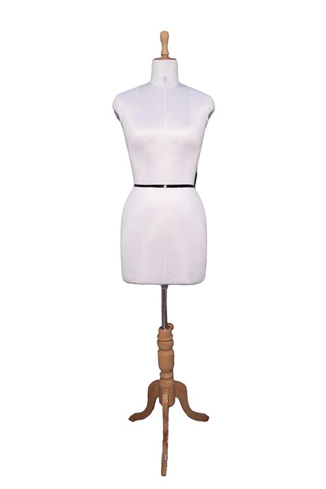 GKT Female Dress Mannequin Form Natural Wooden Base Mannequin Premium ...