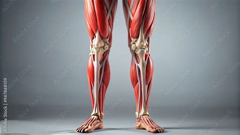 leg muscle structure model detailed anatomy Stock Illustration | Adobe Stock