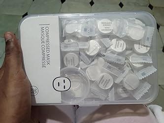 MINISO Boxed Compressed Sheet Mask Tablets, DIY Face Mask Sheet for ...