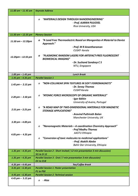 Program Schedule in Partnership 的图像结果