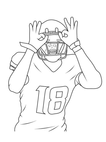 Justin Jefferson coloring page - Free printable