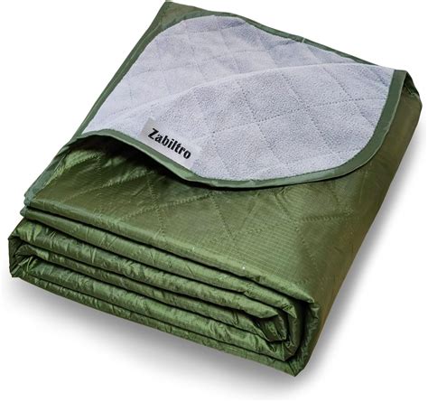 Amazon.com: Zabiltro Large Outdoor Waterproof Blanket-Quilted Extra ...