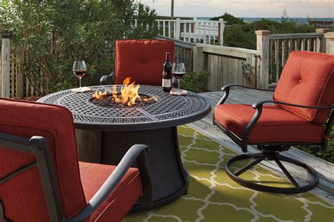 Burnella Round Outdoor Fire Pit Table from Ashley | Coleman Furniture