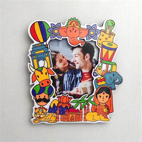 Colorful India - Photo Frame Fridge Magnet – Wood Gully