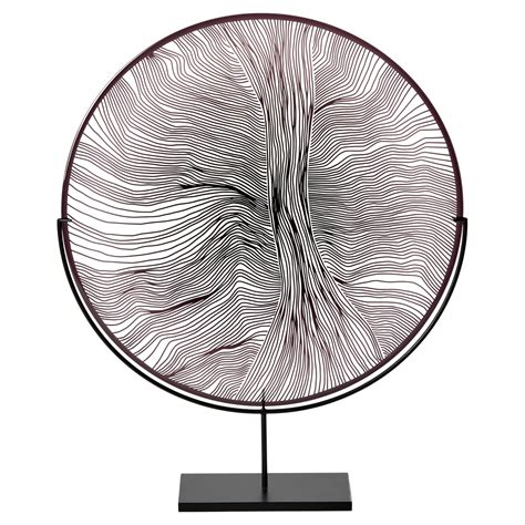 Solar Storm Monochrome III, abstract cut patterned glass artwork by ...