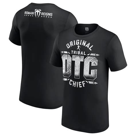 Men's Black Roman Reigns OTC 10-Star T-Shirt – Heyman Hustle | Shop