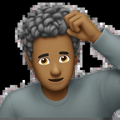 Scratching head emoji | AI Emoji Generator