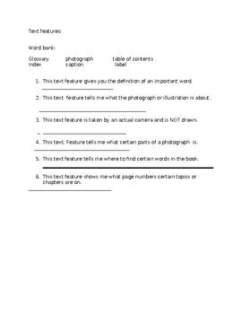 Image result for Informational Text Features Quiz