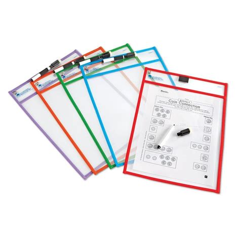 Learning Resources Write And Wipe Pockets : Amazon.in: Office Products