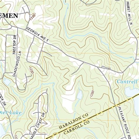 Temple, GA (2020, 24000-Scale) Map by United States Geological Survey ...