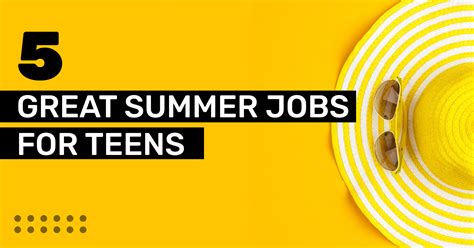 Top 5 Fun Summer Jobs for Teens