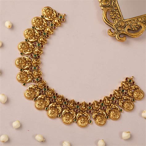 Buy Nakshi Temple Antique Necklace Set | Tarinika – Tarinika India