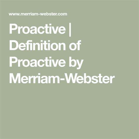 Image result for Proactive Meaning