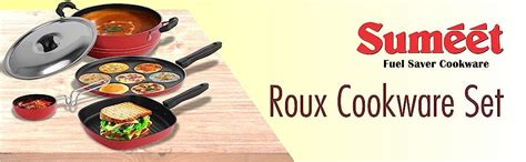 Buy Sumeet 2.6mm Thick Non-Stick Roux Cookware set (Multi snack maker ...