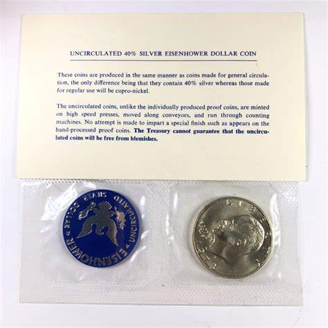 1973-S Eisenhower Uncirculated Silver Dollar*In US Mint Original ...
