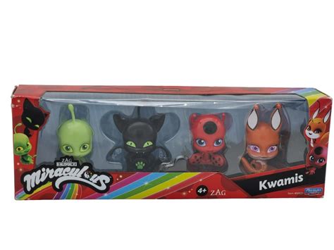 Buy Miraculous Bandai Ladybug And Cat Noir Kwami Surprise 4 Pack | 4 ...