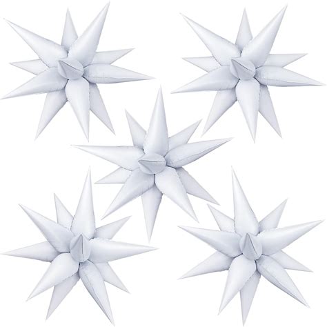 60 Pcs Star Foil Balloons Explosion 12 Point Cone India | Ubuy