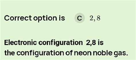 among the following, identify the electronic configuration of Noble gas ...